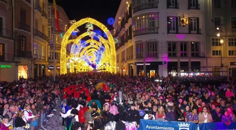 Malaga carnival in march
