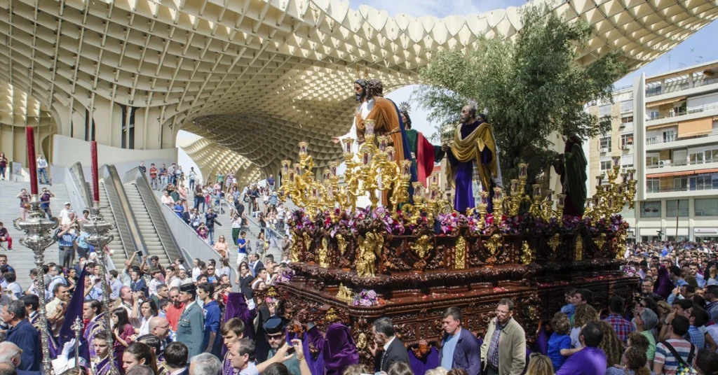 Malaga procession - Spain in Easter