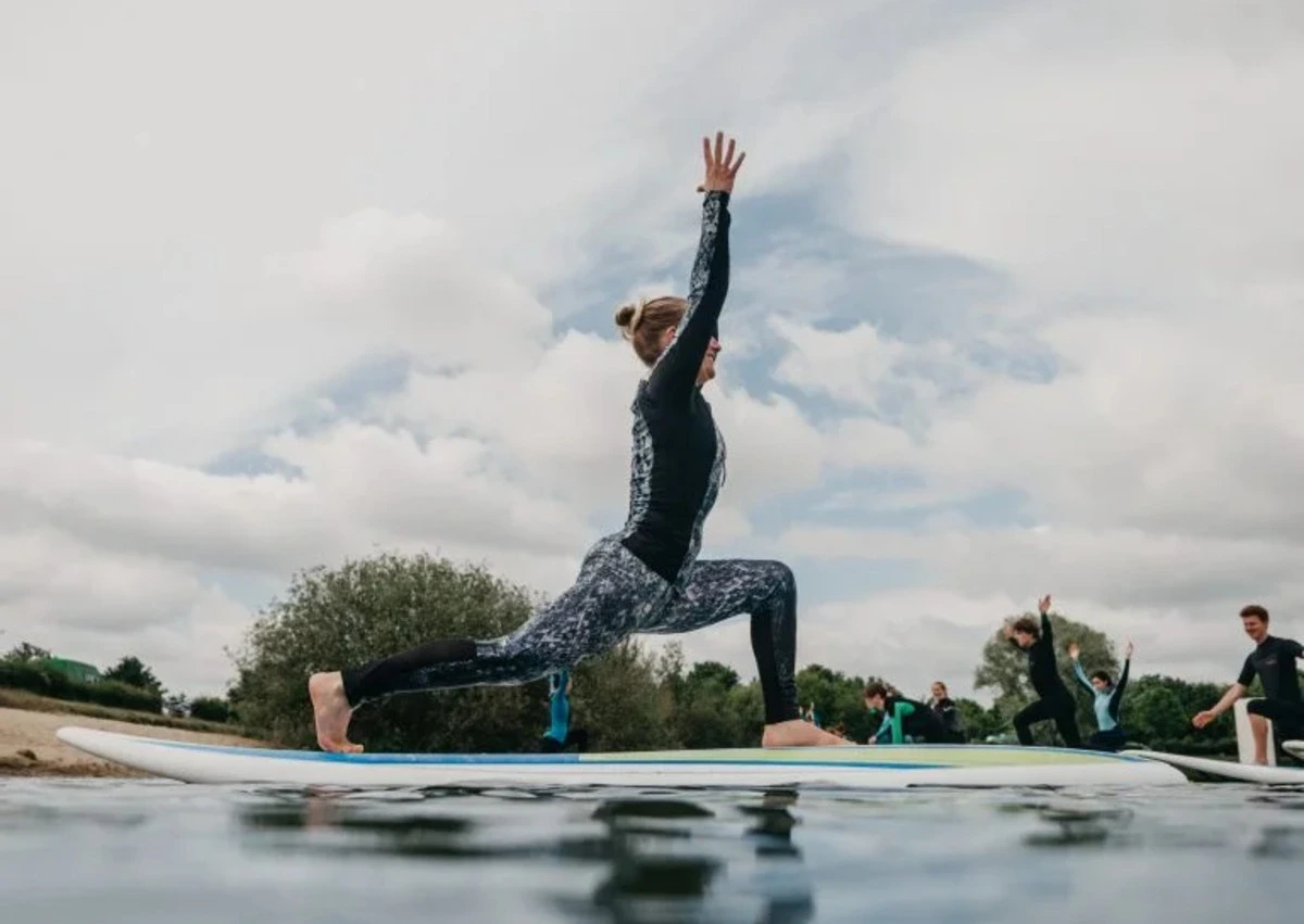 Paddle yoga, summer activities in Malaga city by Coeo