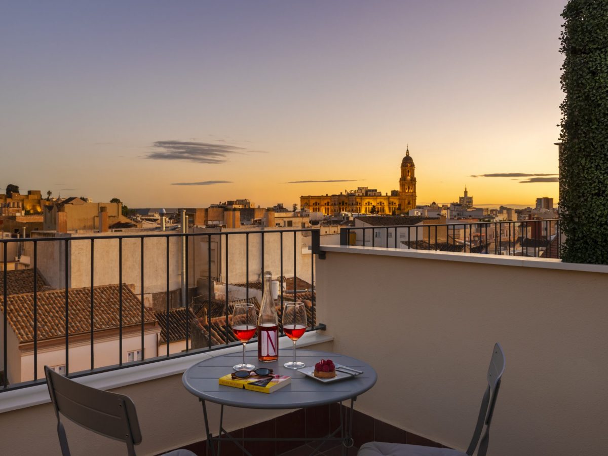 View from Peña apartments in Malaga